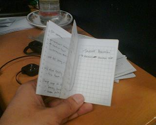Notes Pocketmod